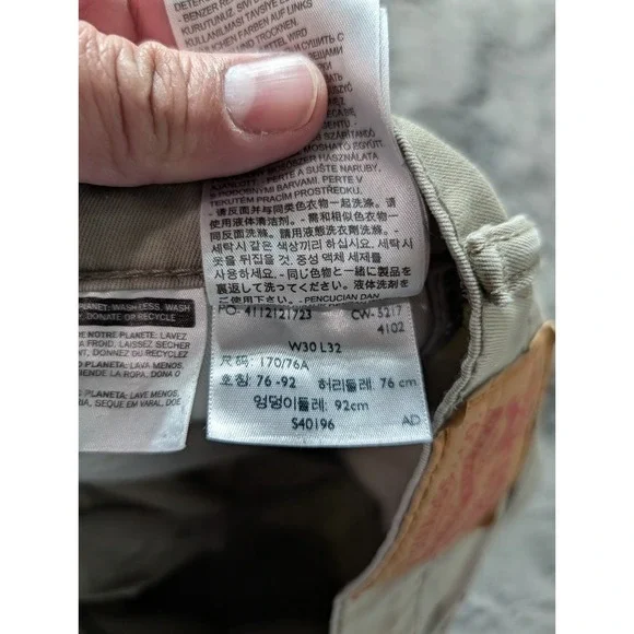 Levi's 511 Slim Straight Men's Pants Size 30x32 Khaki - Picture 9 of 12
